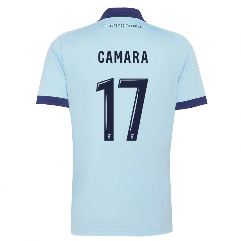 Danxen Heren Adama Camara #17 Centaurieblauw Zwart Uitshirt Uittenue 2026/27 T-Shirt België