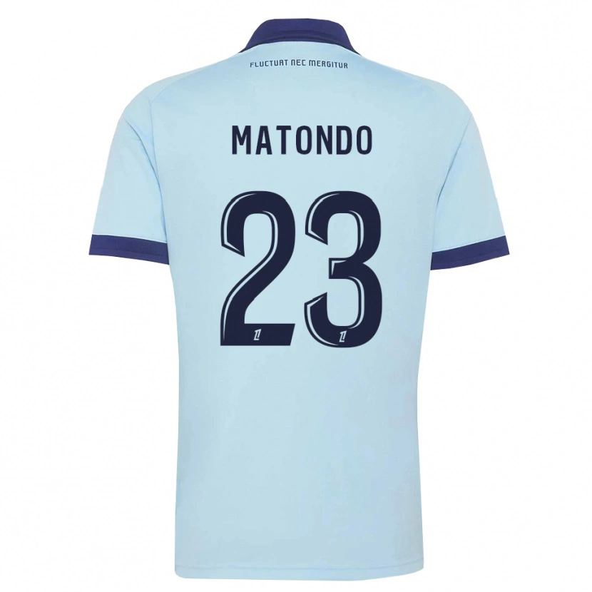 Danxen Heren Rudy Matondo #23 Centaurieblauw Zwart Uitshirt Uittenue 2026/27 T-Shirt België
