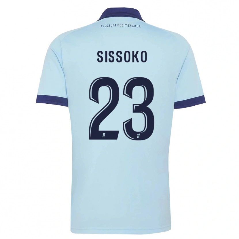 Danxen Heren Teninsoun Sissoko #23 Centaurieblauw Zwart Uitshirt Uittenue 2026/27 T-Shirt België