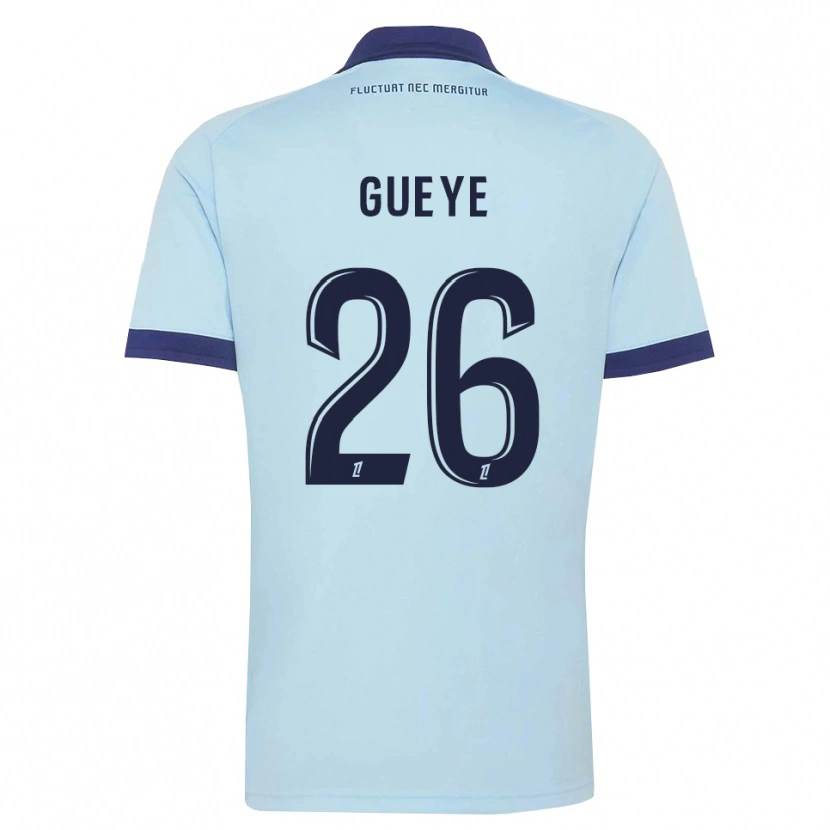 Danxen Heren Lamine Gueye #26 Centaurieblauw Zwart Uitshirt Uittenue 2026/27 T-Shirt België