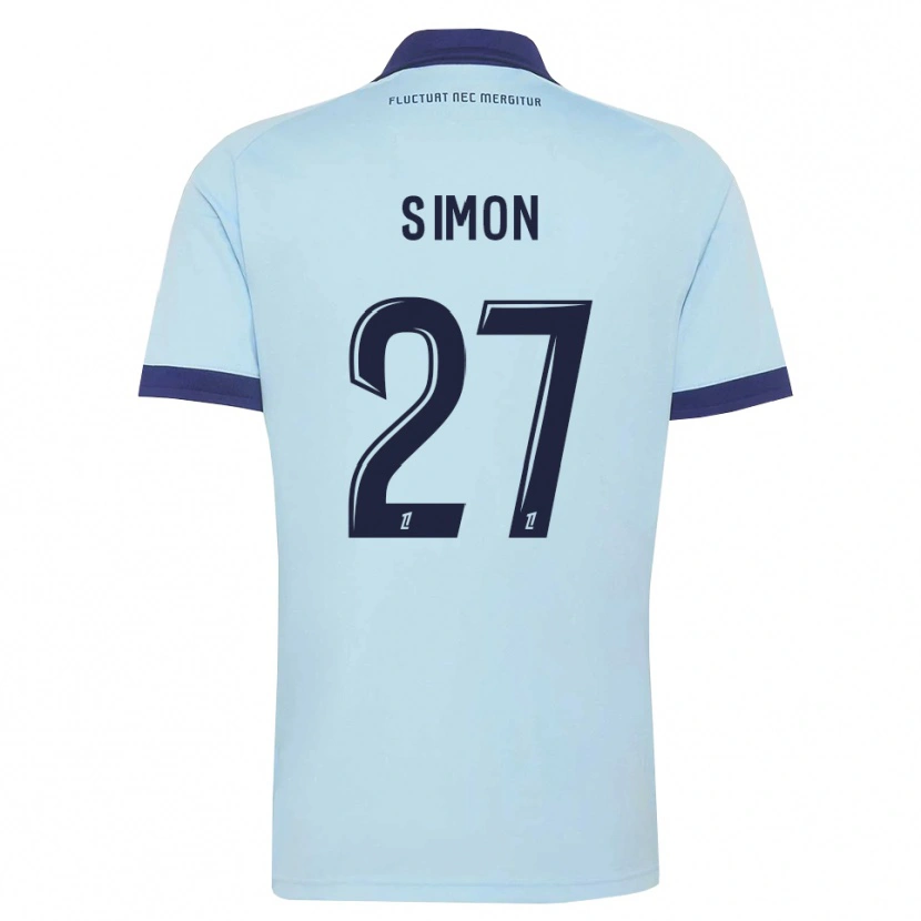 Danxen Heren Moses Simon #27 Centaurieblauw Zwart Uitshirt Uittenue 2026/27 T-Shirt België