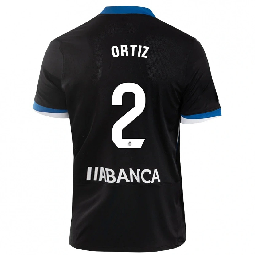 Danxen Heren Samara Ortiz #2 Zwart Blauw Wit Uitshirt Uittenue 2026/27 T-Shirt België
