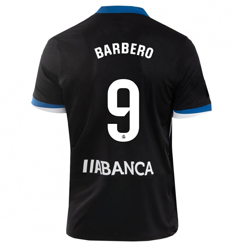 Danxen Heren Iván Barbero #9 Zwart Blauw Wit Uitshirt Uittenue 2026/27 T-Shirt België