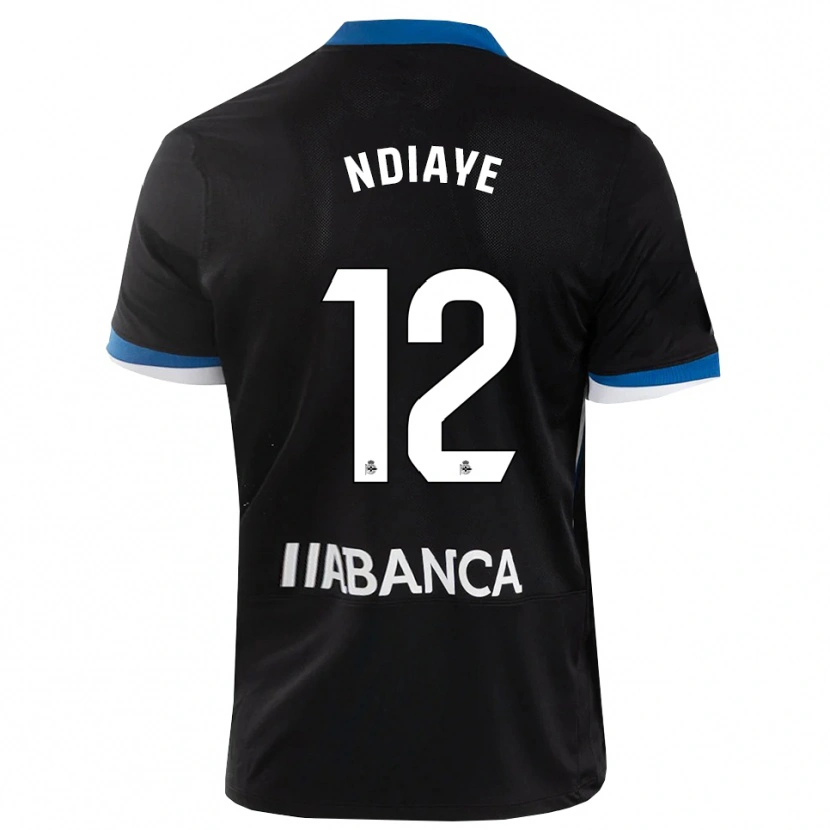 Danxen Heren Malick Ndiaye #12 Zwart Blauw Wit Uitshirt Uittenue 2026/27 T-Shirt België
