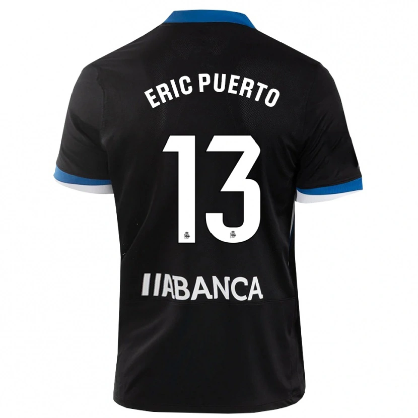 Danxen Heren Eric Puerto #13 Zwart Blauw Wit Uitshirt Uittenue 2026/27 T-Shirt België