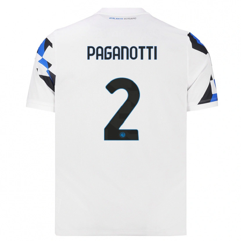 Danxen Heren Emanuele Paganotti #2 Wit Rood Blauw Uitshirt Uittenue 2026/27 T-Shirt België