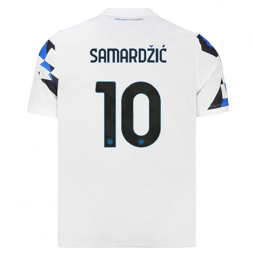 Danxen Heren Lazar Samardžić #10 Wit Rood Blauw Uitshirt Uittenue 2026/27 T-Shirt België