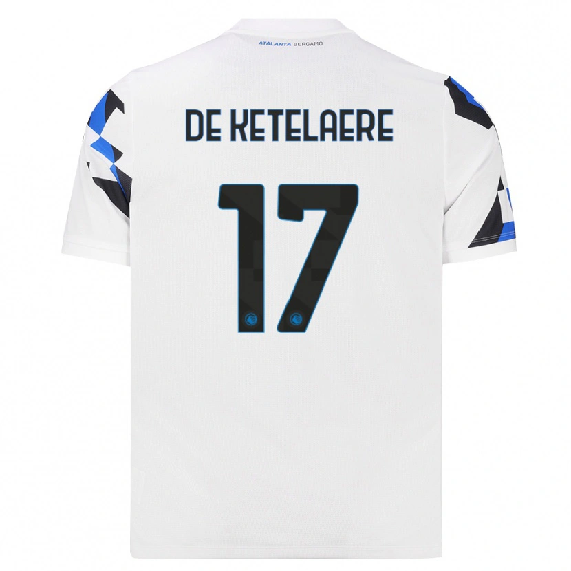 Danxen Heren Charles De Ketelaere #17 Wit Rood Blauw Uitshirt Uittenue 2026/27 T-Shirt België