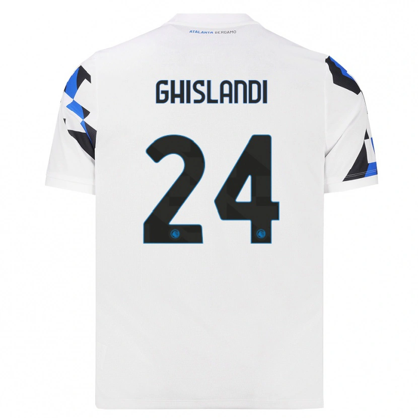 Danxen Heren Davide Ghislandi #24 Wit Rood Blauw Uitshirt Uittenue 2026/27 T-Shirt België