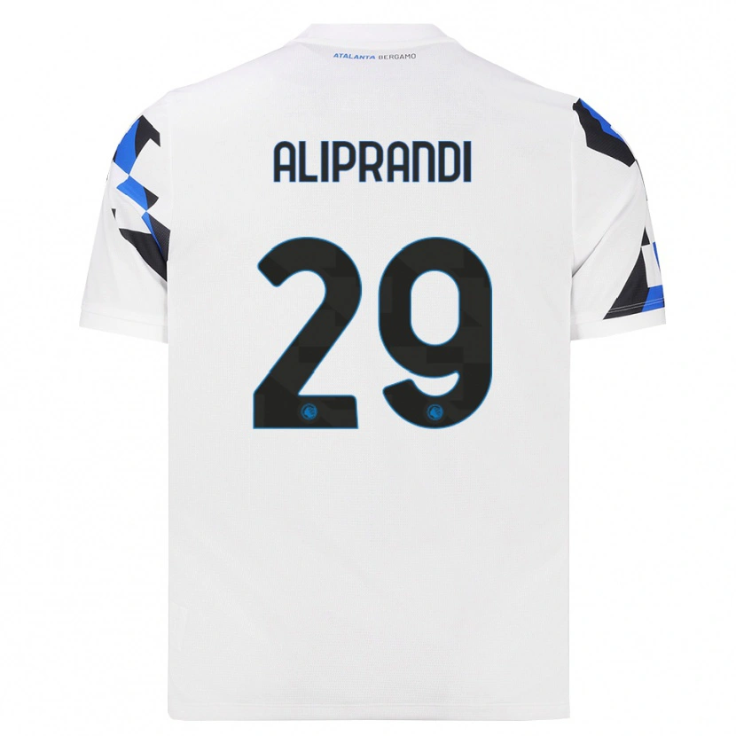 Danxen Heren Mattia Aliprandi #29 Wit Rood Blauw Uitshirt Uittenue 2026/27 T-Shirt België