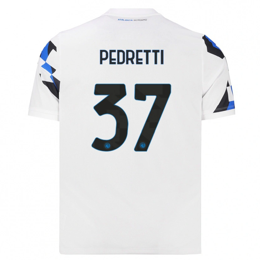 Danxen Heren Mattia Pedretti #37 Wit Rood Blauw Uitshirt Uittenue 2026/27 T-Shirt België