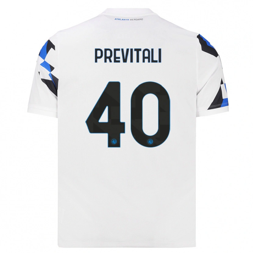 Danxen Heren Cristian Previtali #40 Wit Rood Blauw Uitshirt Uittenue 2026/27 T-Shirt België