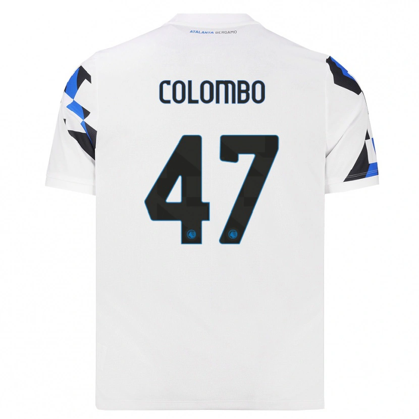 Danxen Heren Matteo Colombo #47 Wit Rood Blauw Uitshirt Uittenue 2026/27 T-Shirt België