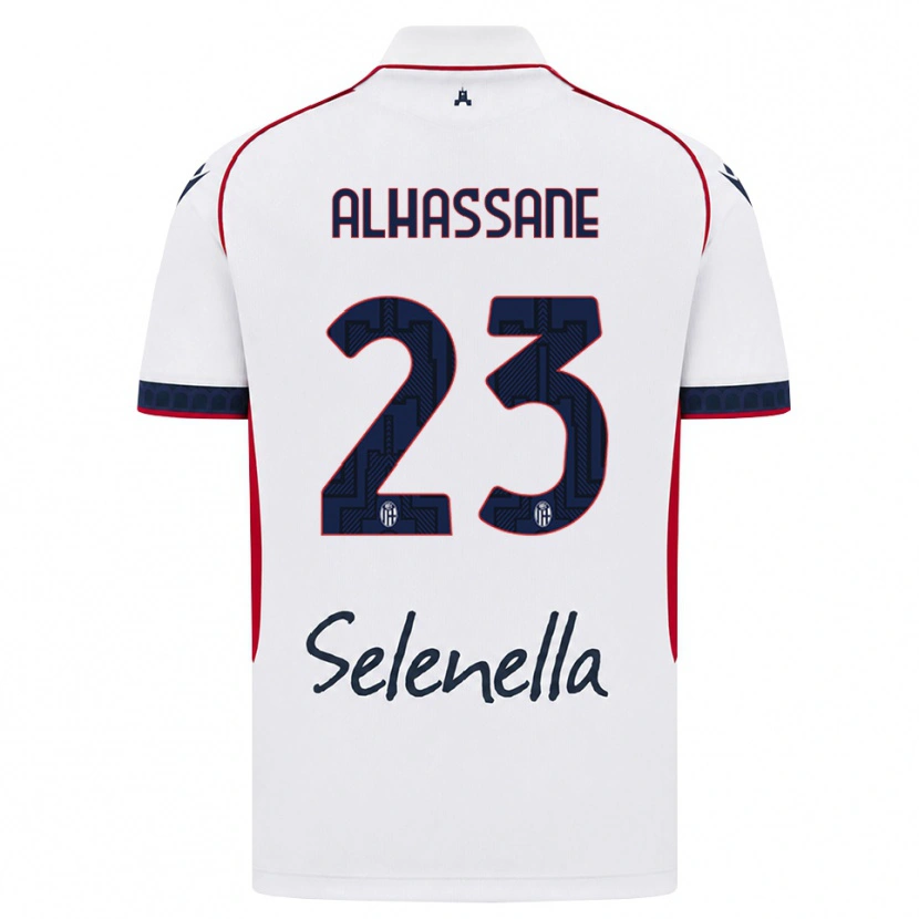 Danxen Heren Rahim Alhassane #23 Wit Rood Koninklijk Blauw Uitshirt Uittenue 2026/27 T-Shirt België