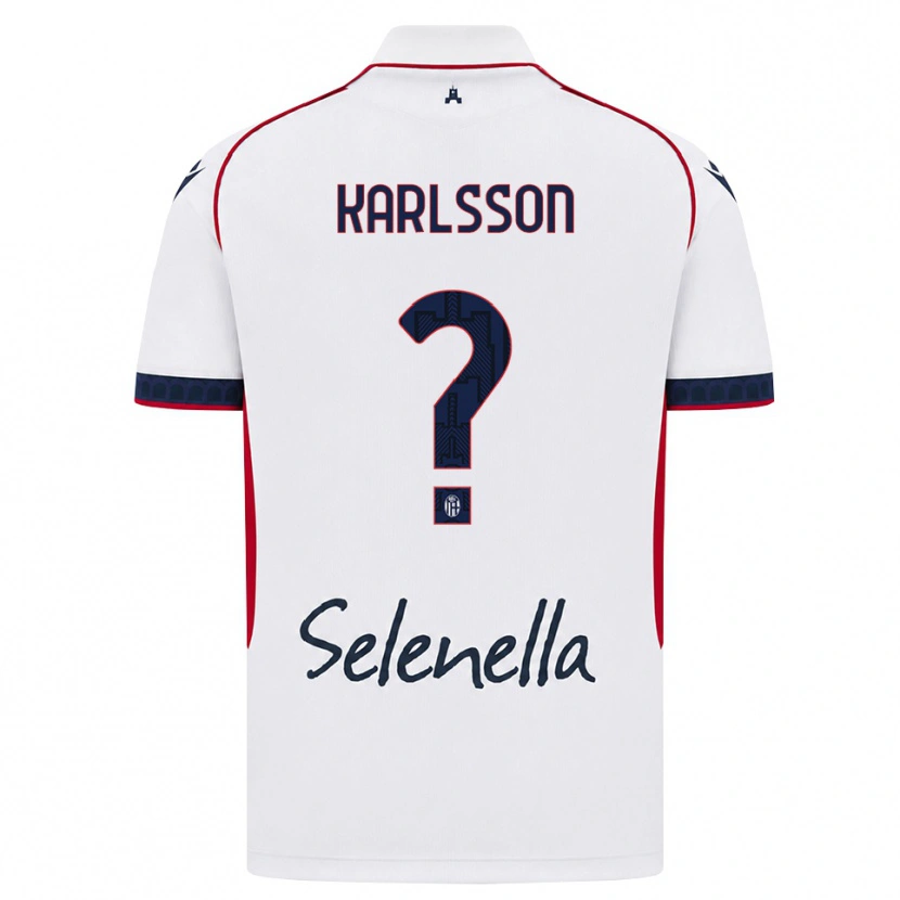 Danxen Heren Jesper Karlsson #0 Wit Rood Koninklijk Blauw Uitshirt Uittenue 2026/27 T-Shirt België