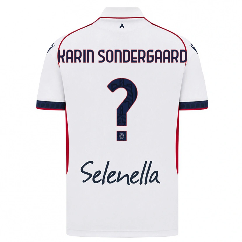 Danxen Heren Alice Karin Sondergaard #0 Wit Rood Koninklijk Blauw Uitshirt Uittenue 2026/27 T-Shirt België