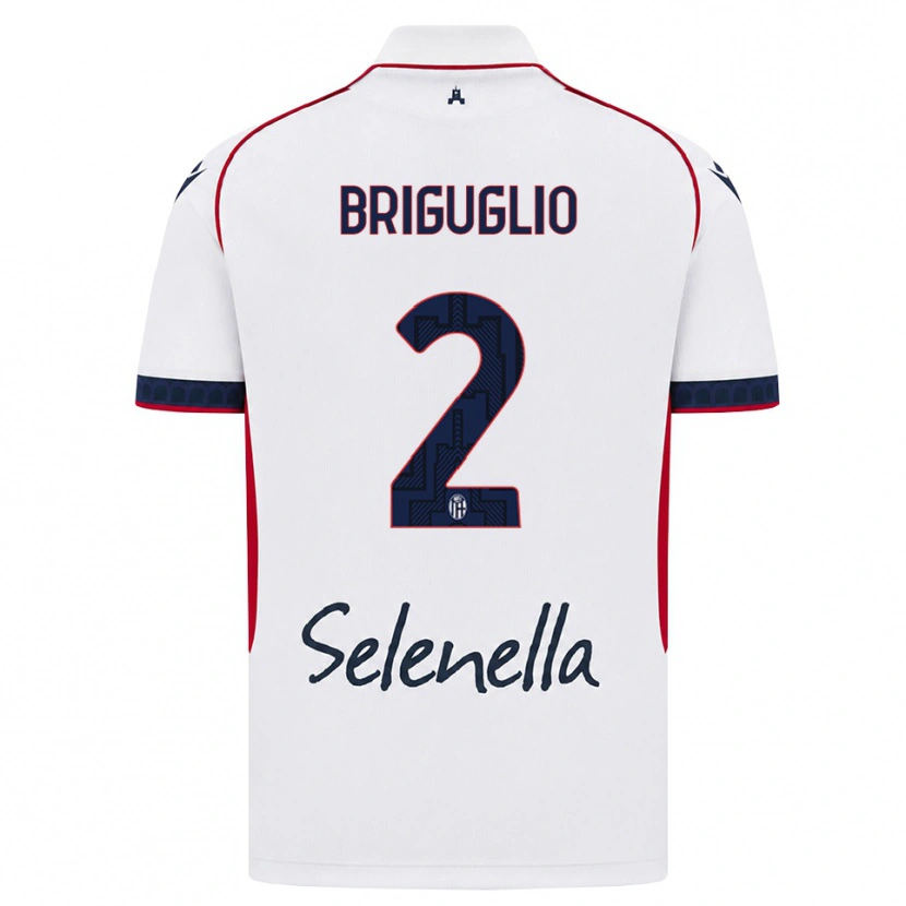 Danxen Heren Christian Briguglio #2 Wit Rood Koninklijk Blauw Uitshirt Uittenue 2026/27 T-Shirt België