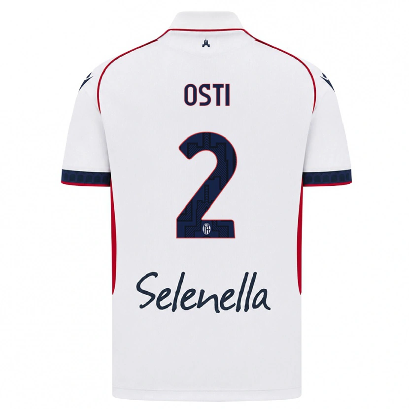 Danxen Heren Gabriele Osti #2 Wit Rood Koninklijk Blauw Uitshirt Uittenue 2026/27 T-Shirt België