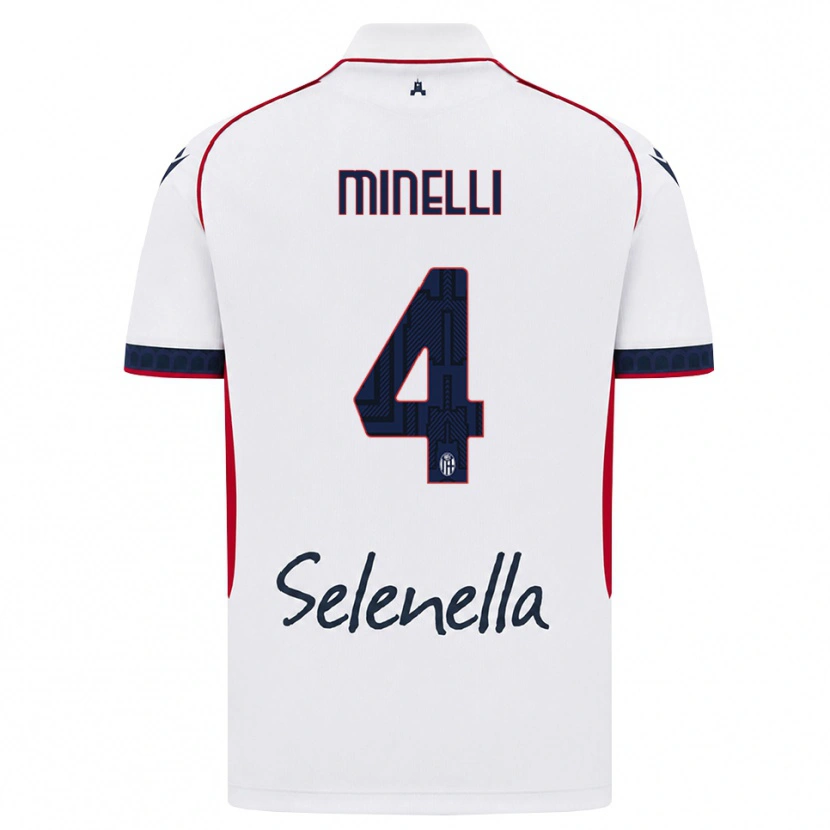 Danxen Heren Leo Minelli #4 Wit Rood Koninklijk Blauw Uitshirt Uittenue 2026/27 T-Shirt België