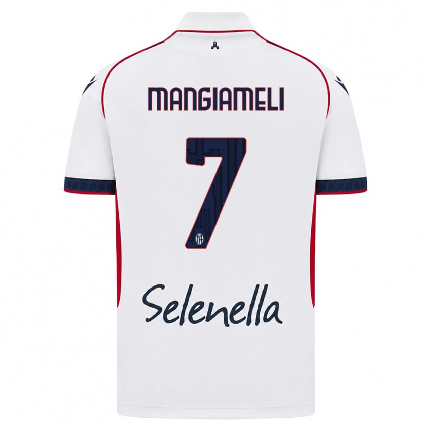Danxen Heren Federico Mangiameli #7 Wit Rood Koninklijk Blauw Uitshirt Uittenue 2026/27 T-Shirt België