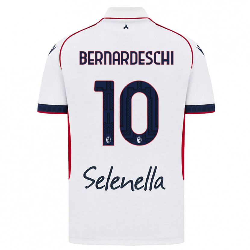 Danxen Heren Federico Bernardeschi #10 Wit Rood Koninklijk Blauw Uitshirt Uittenue 2026/27 T-Shirt België