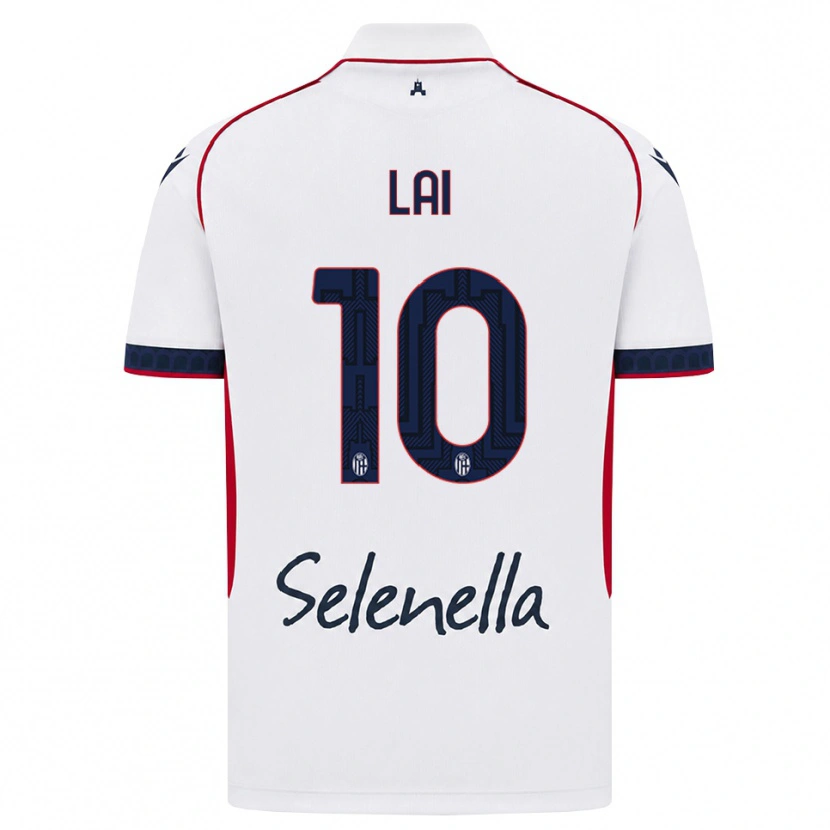 Danxen Heren Luca Lai #10 Wit Rood Koninklijk Blauw Uitshirt Uittenue 2026/27 T-Shirt België