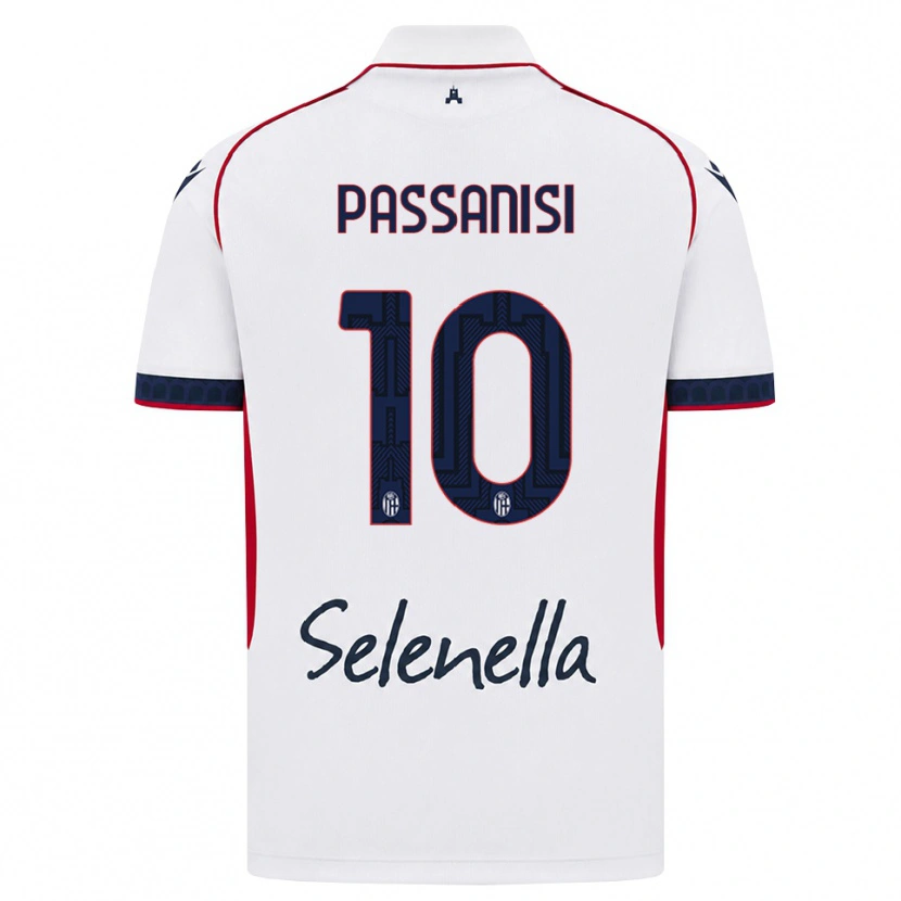 Danxen Heren Fernando Passanisi #10 Wit Rood Koninklijk Blauw Uitshirt Uittenue 2026/27 T-Shirt België