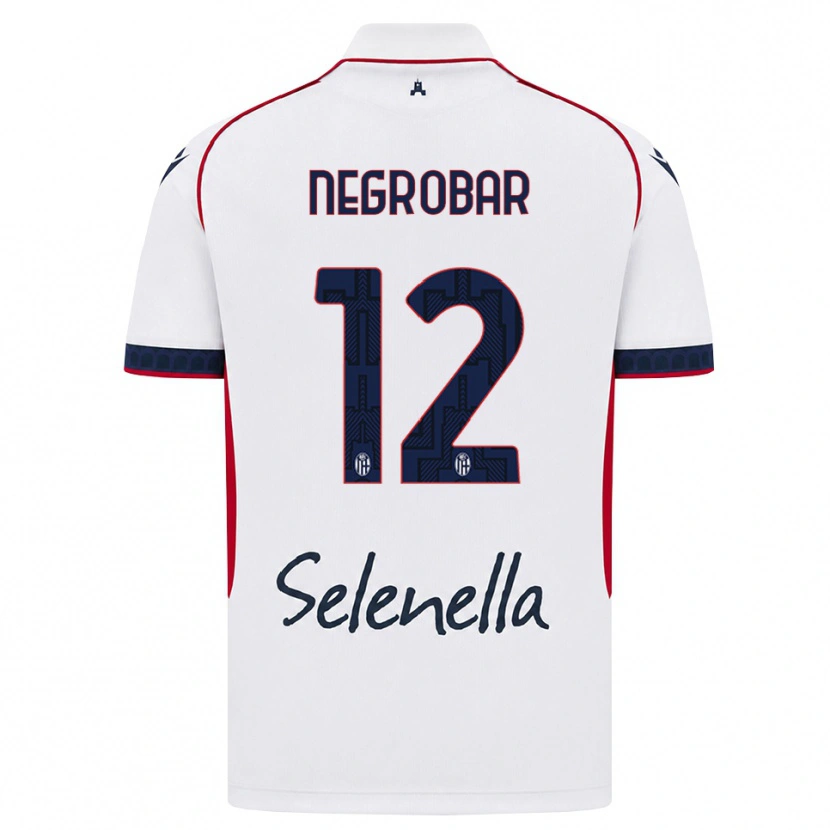 Danxen Heren Lucas Negrobar #12 Wit Rood Koninklijk Blauw Uitshirt Uittenue 2026/27 T-Shirt België
