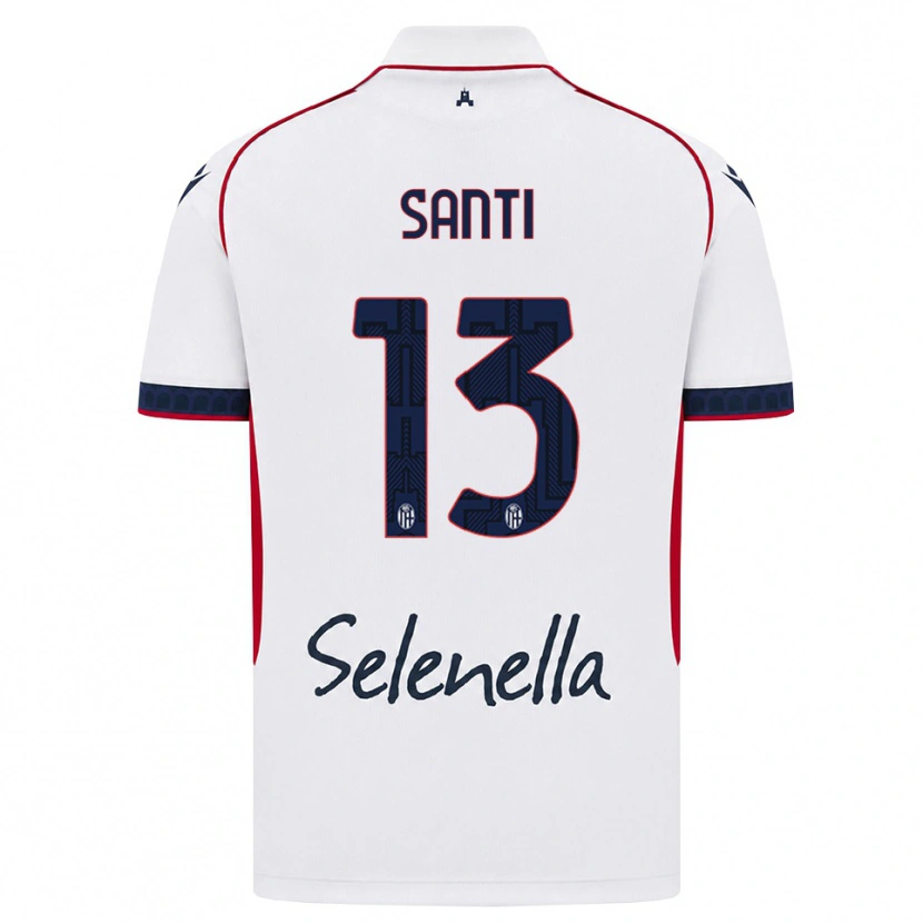 Danxen Heren Manuel Santi #13 Wit Rood Koninklijk Blauw Uitshirt Uittenue 2026/27 T-Shirt België