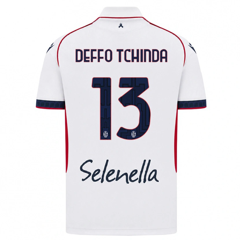 Danxen Heren Owen Deffo Tchinda #13 Wit Rood Koninklijk Blauw Uitshirt Uittenue 2026/27 T-Shirt België