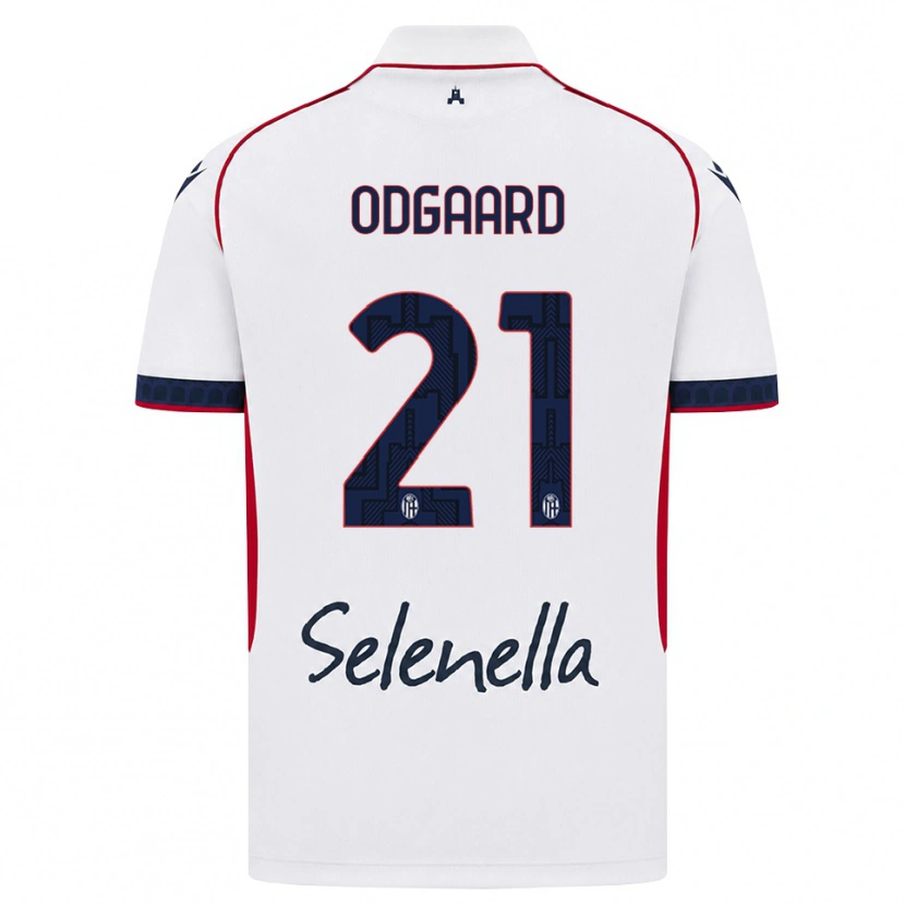 Danxen Heren Jens Odgaard #21 Wit Rood Koninklijk Blauw Uitshirt Uittenue 2026/27 T-Shirt België