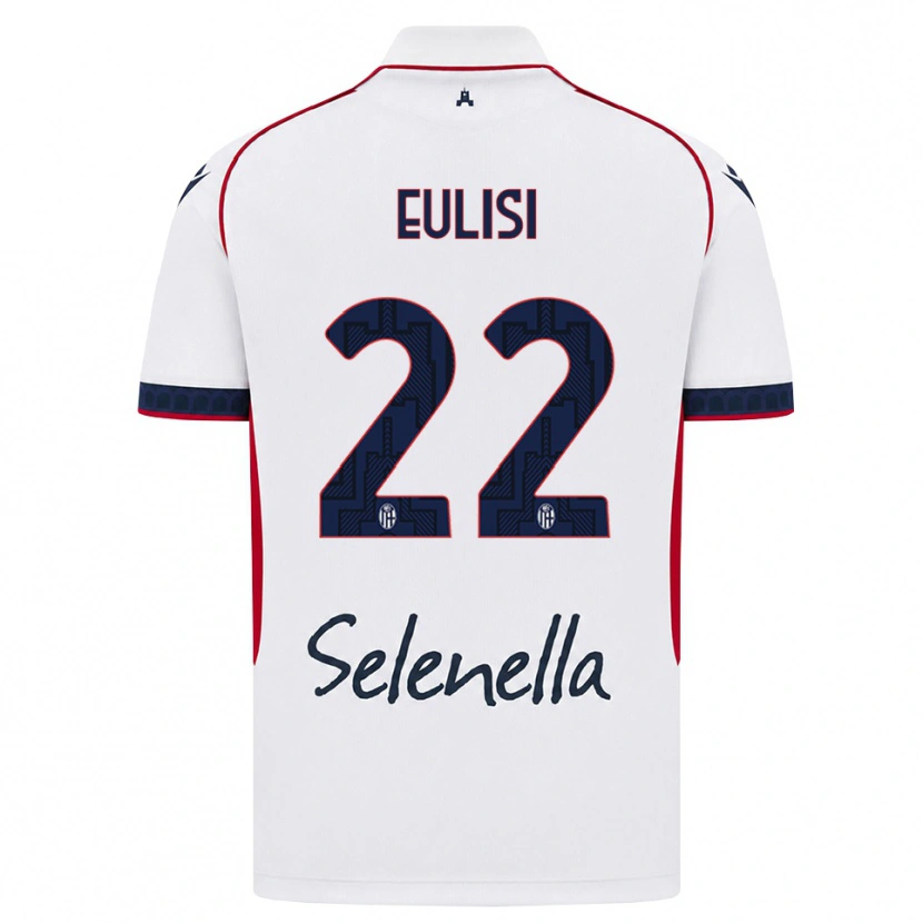 Danxen Heren Gabriele Eulisi #22 Wit Rood Koninklijk Blauw Uitshirt Uittenue 2026/27 T-Shirt België