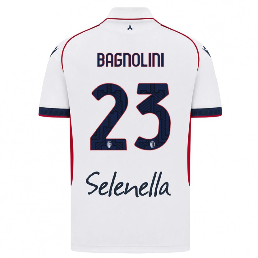 Danxen Heren Nicola Bagnolini #23 Wit Rood Koninklijk Blauw Uitshirt Uittenue 2026/27 T-Shirt België