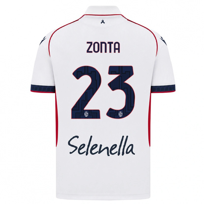 Danxen Heren Alessandro Zonta #23 Wit Rood Koninklijk Blauw Uitshirt Uittenue 2026/27 T-Shirt België