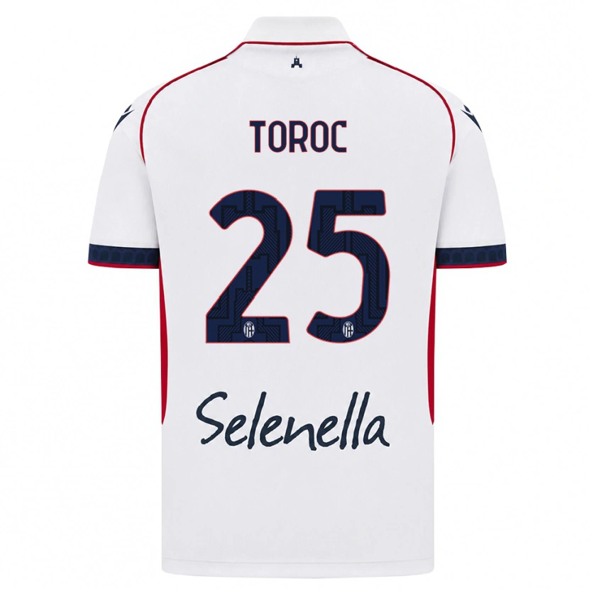 Danxen Heren Andrei Toroc #25 Wit Rood Koninklijk Blauw Uitshirt Uittenue 2026/27 T-Shirt België