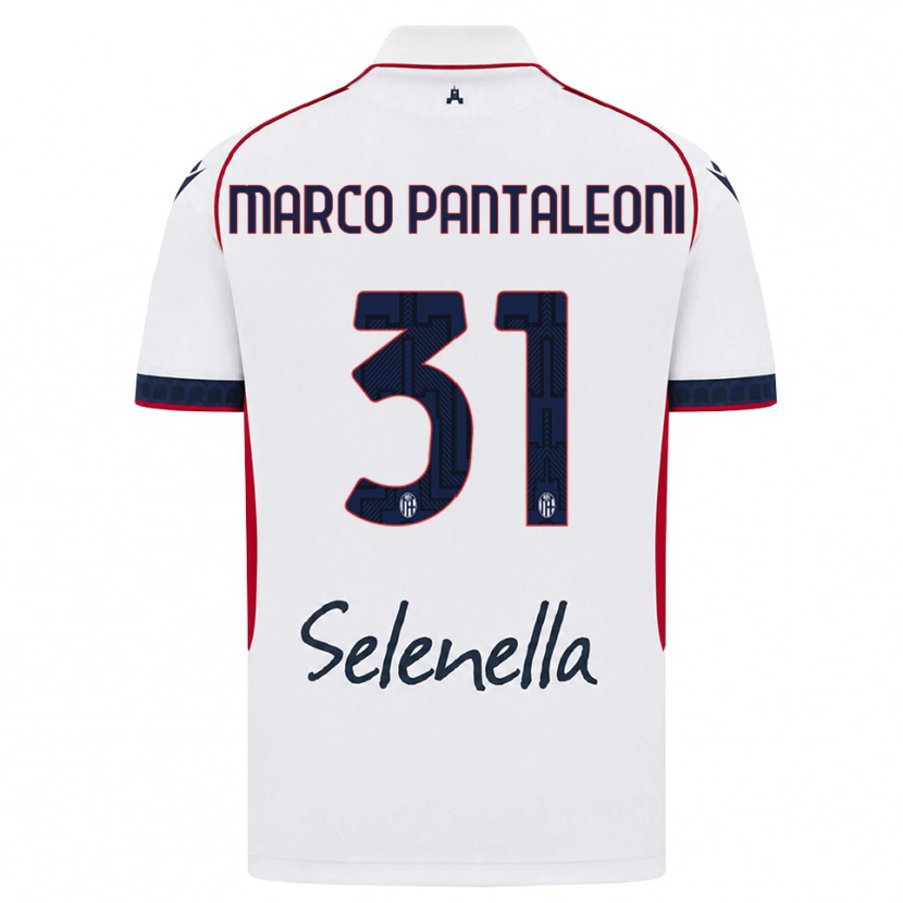 Danxen Heren Gian Marco Pantaleoni #31 Wit Rood Koninklijk Blauw Uitshirt Uittenue 2026/27 T-Shirt België
