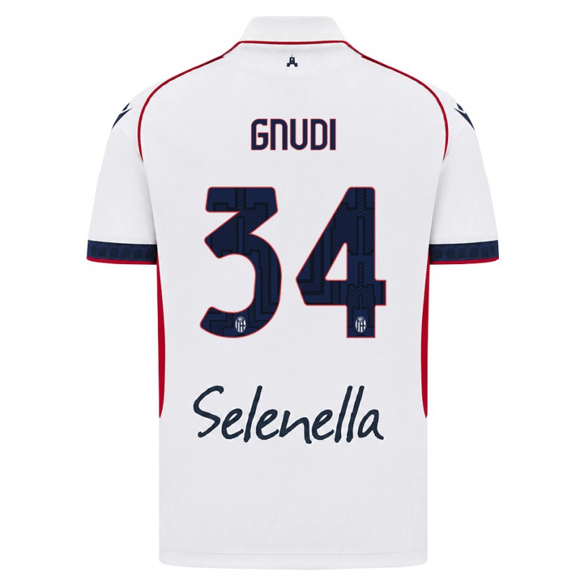 Danxen Heren Riccardo Gnudi #34 Wit Rood Koninklijk Blauw Uitshirt Uittenue 2026/27 T-Shirt België