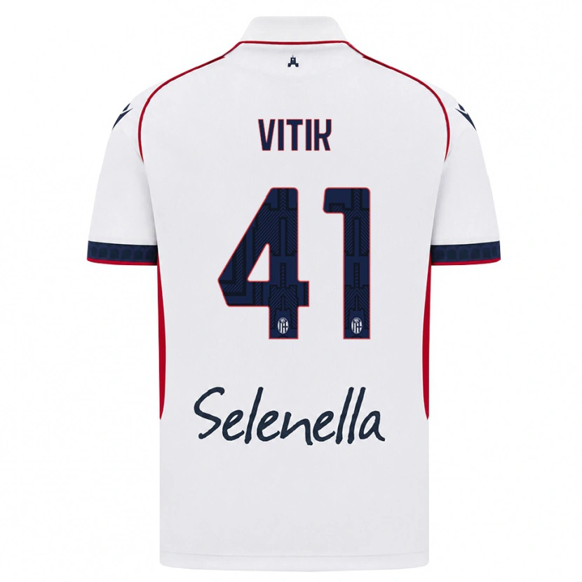 Danxen Heren Martin Vitík #41 Wit Rood Koninklijk Blauw Uitshirt Uittenue 2026/27 T-Shirt België
