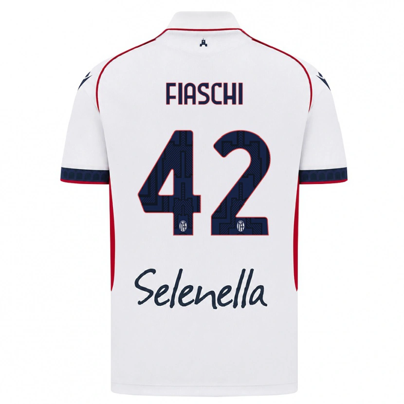 Danxen Heren Marco Fiaschi #42 Wit Rood Koninklijk Blauw Uitshirt Uittenue 2026/27 T-Shirt België
