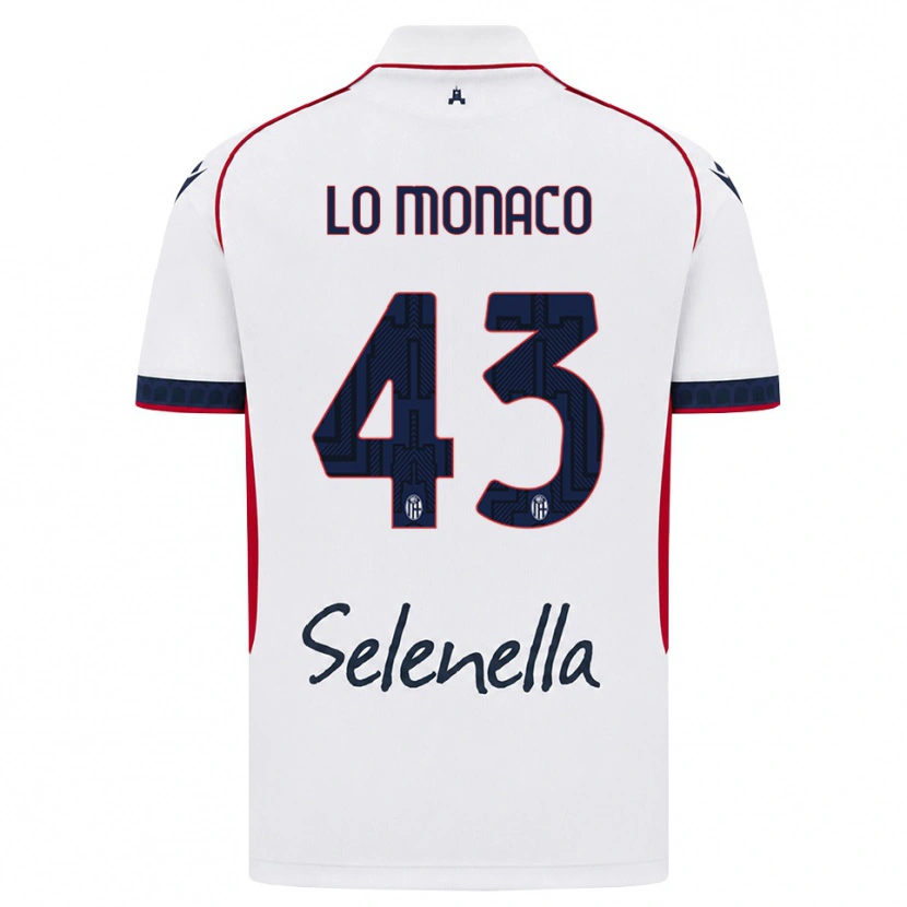 Danxen Heren Luca Lo Monaco #43 Wit Rood Koninklijk Blauw Uitshirt Uittenue 2026/27 T-Shirt België