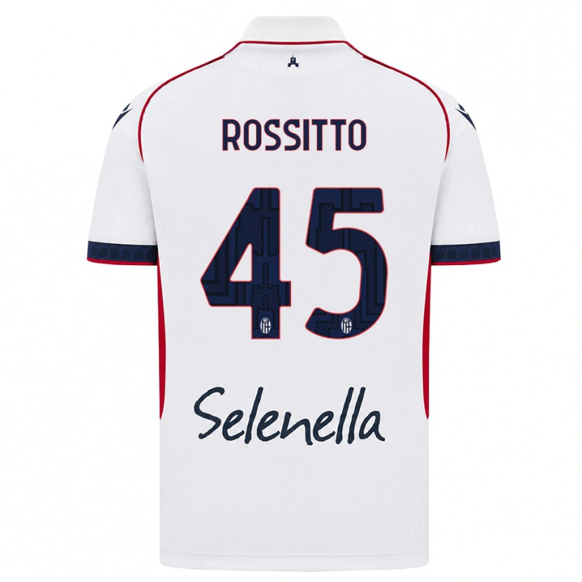 Danxen Heren Niccoló Rossitto #45 Wit Rood Koninklijk Blauw Uitshirt Uittenue 2026/27 T-Shirt België