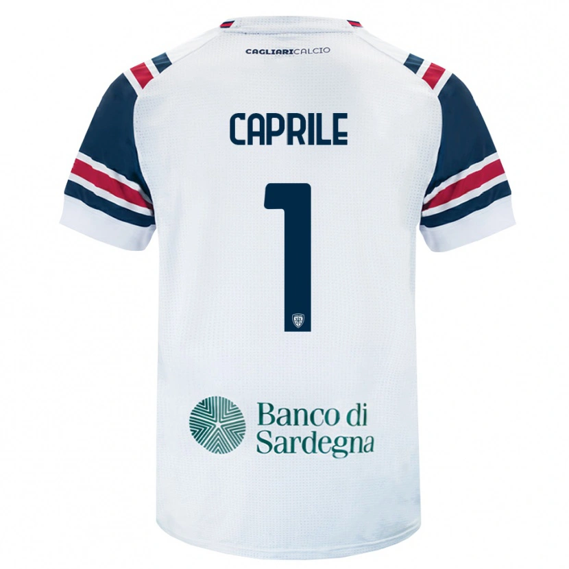 Danxen Heren Elia Caprile #1 Wit Rood Groen Uitshirt Uittenue 2026/27 T-Shirt België