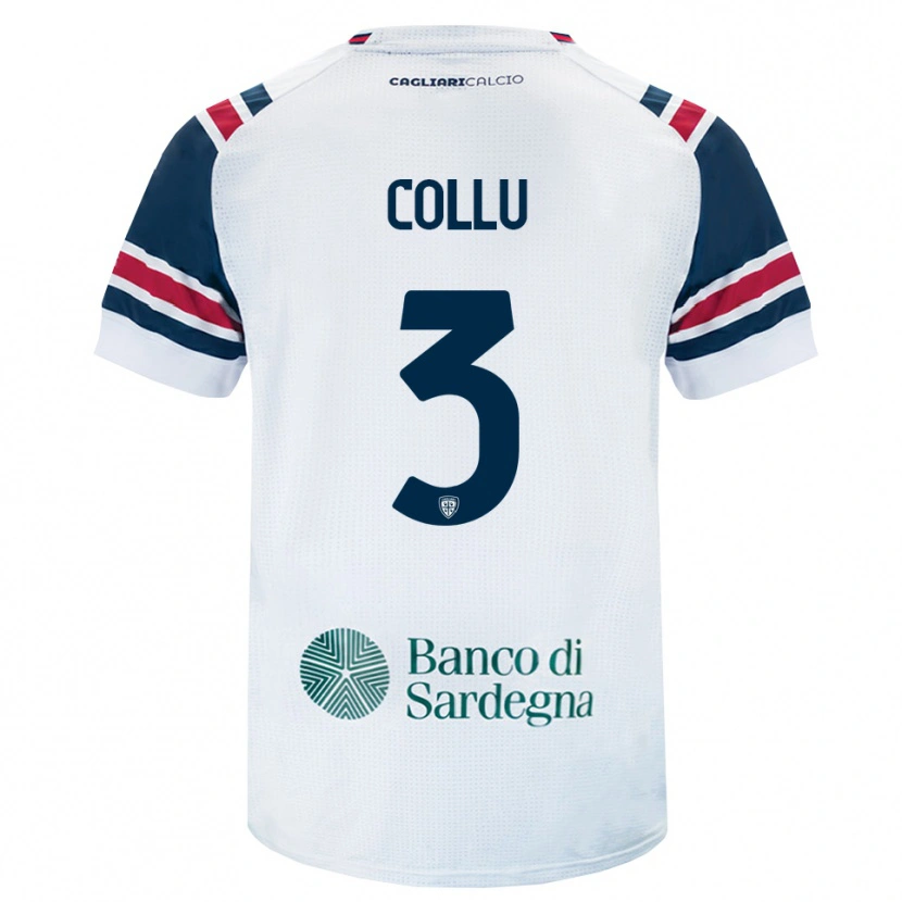 Danxen Heren Davide Collu #3 Wit Rood Groen Uitshirt Uittenue 2026/27 T-Shirt België