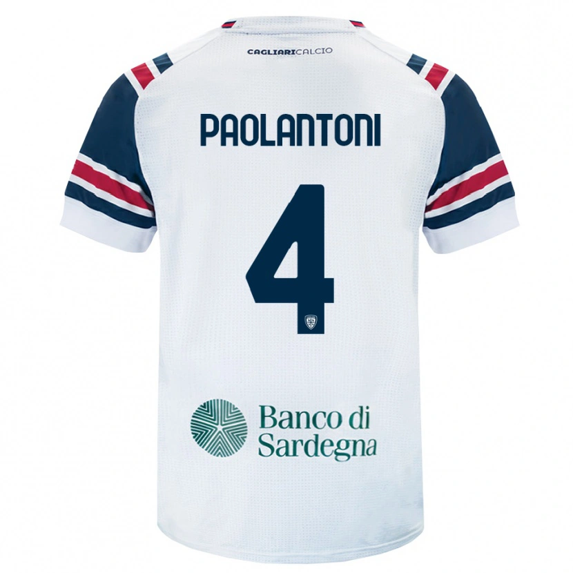 Danxen Heren Mattia Paolantoni #4 Wit Rood Groen Uitshirt Uittenue 2026/27 T-Shirt België