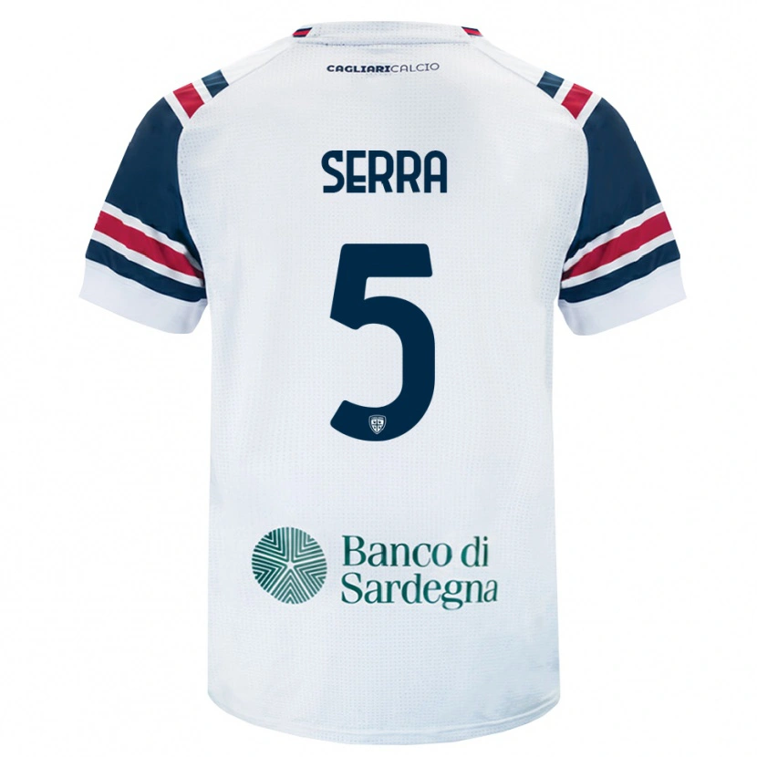 Danxen Heren Davide Serra #5 Wit Rood Groen Uitshirt Uittenue 2026/27 T-Shirt België
