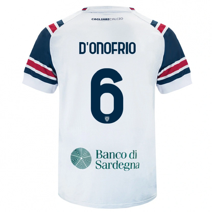 Danxen Heren Vincenzo D'onofrio #6 Wit Rood Groen Uitshirt Uittenue 2026/27 T-Shirt België