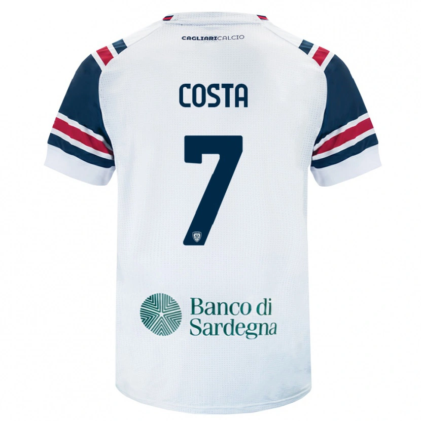 Danxen Heren Luca Costa #7 Wit Rood Groen Uitshirt Uittenue 2026/27 T-Shirt België