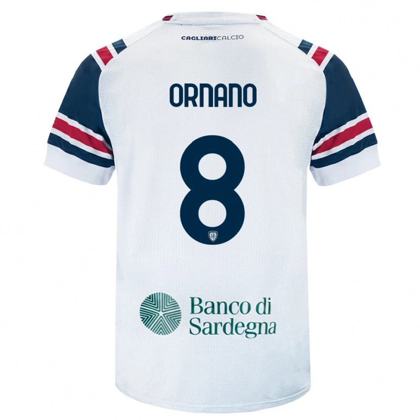 Danxen Heren Marco Ornano #8 Wit Rood Groen Uitshirt Uittenue 2026/27 T-Shirt België