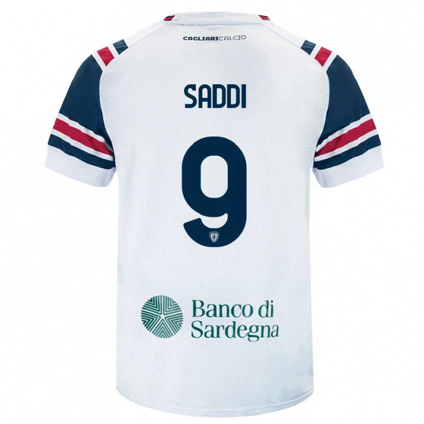 Danxen Heren Gianluca Saddi #9 Wit Rood Groen Uitshirt Uittenue 2026/27 T-Shirt België