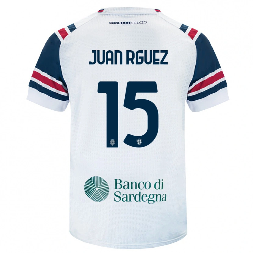 Danxen Heren Juan Rodríguez #15 Wit Rood Groen Uitshirt Uittenue 2026/27 T-Shirt België